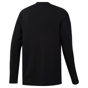 Reebok Training Essentials Knit-Woven Crew Sweatshirt Herren - Schwarz - DE 518-CUT